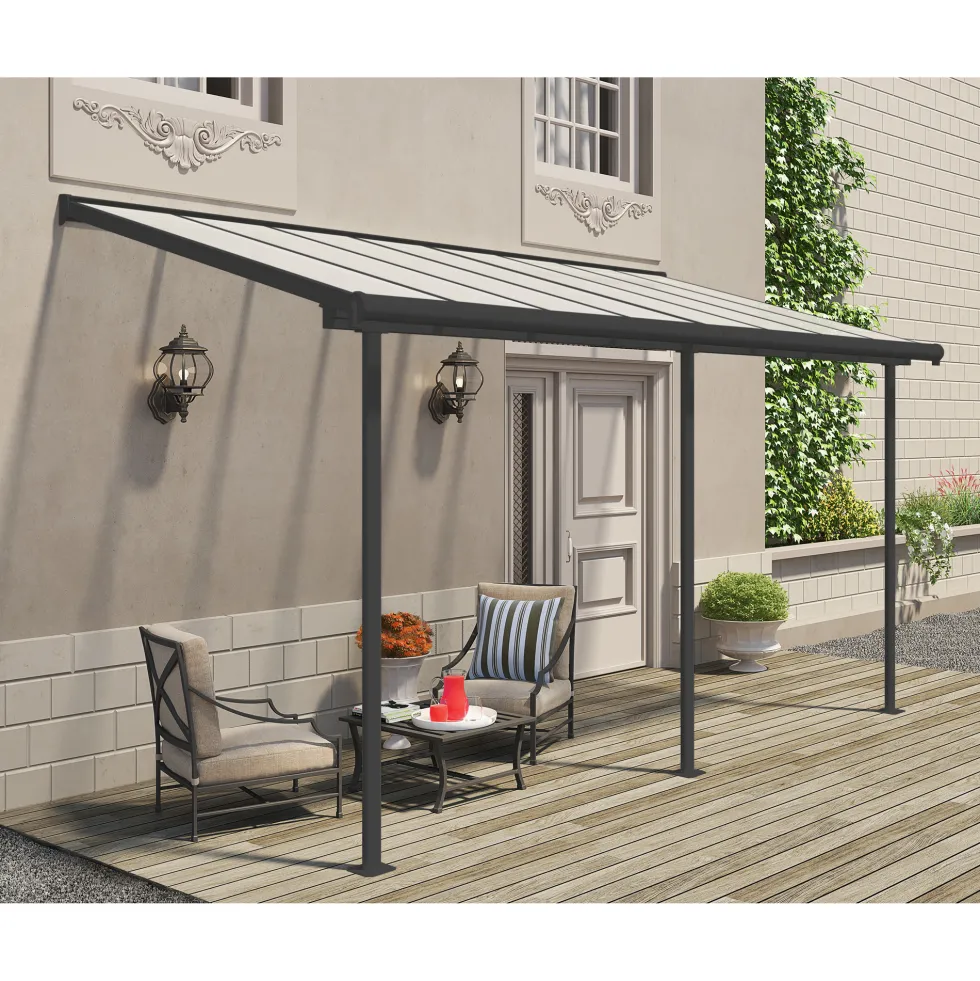 Terrasstak Canopia by Palram Sierra Antracit 10,35 m²