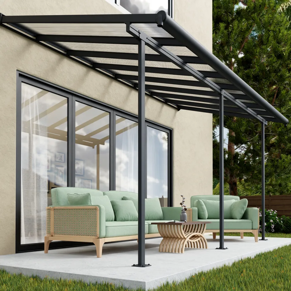 Terrasstak Canopia by Palram Sierra Antracit 10,35 m²