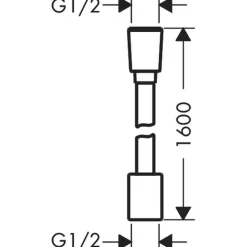 Textilduschslang Hansgrohe Designflex 160 cm