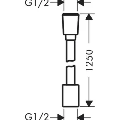 Textilduschslang Hansgrohe Designflex 125 cm