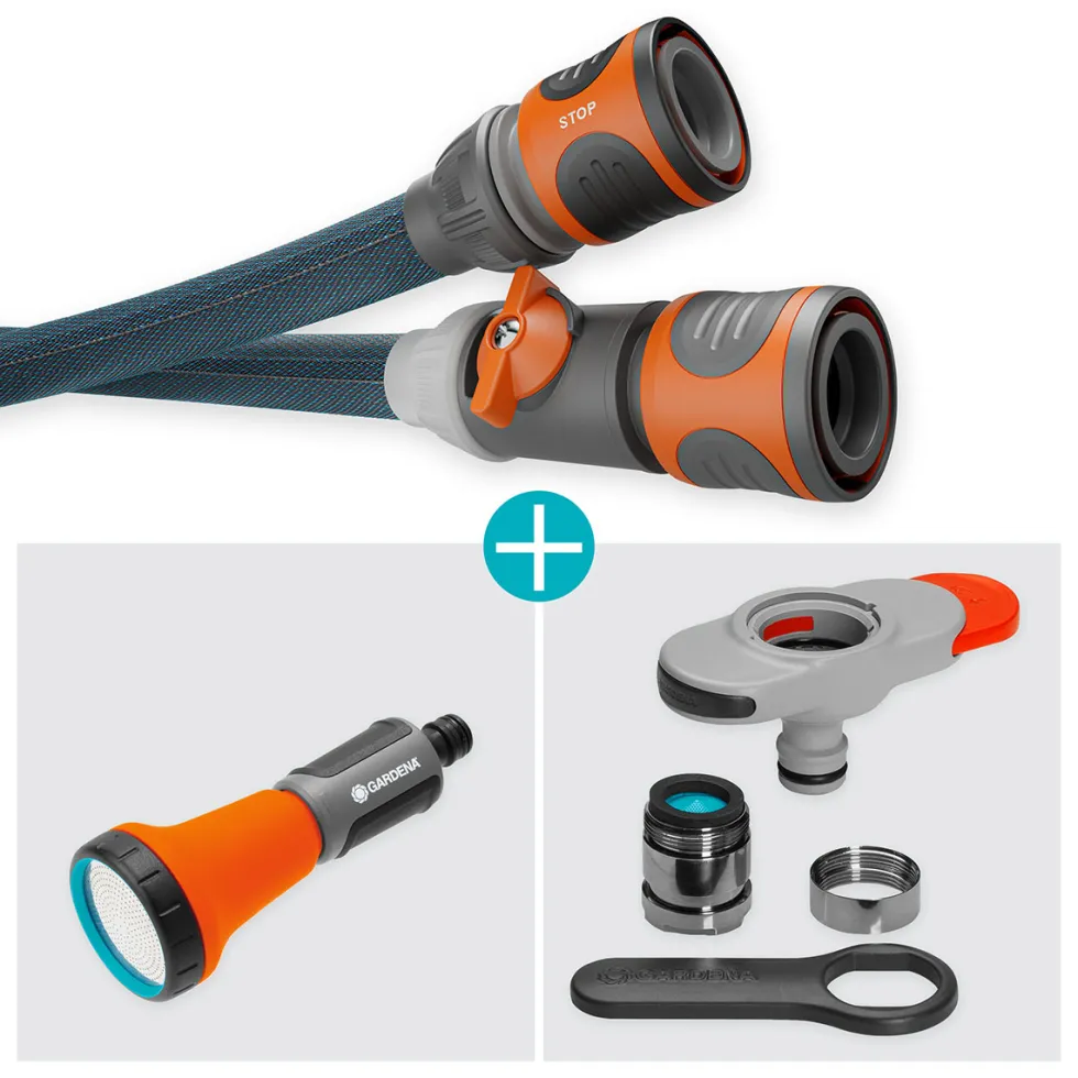 Textilslang Gardena Liano Xtreme 10 m Set