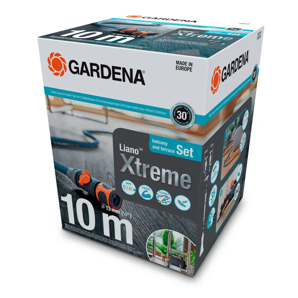 Textilslang Gardena Liano Xtreme 10 m Set