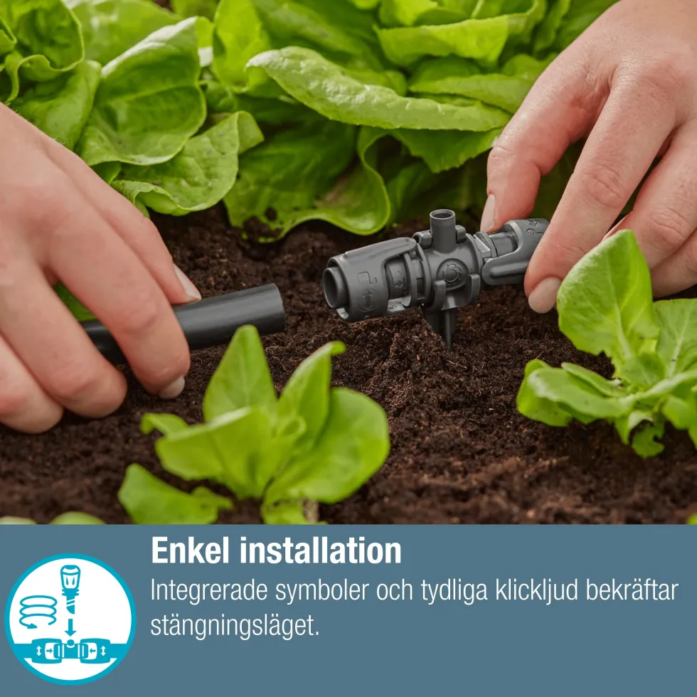 T-koppling Gardena Micro-Drip med Spridarfäste 13 mm (1/2")