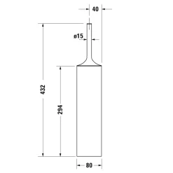 Toalettborste Duravit Starck T 009945