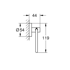 Toalettpappershållare Grohe Essentials Utan Lock