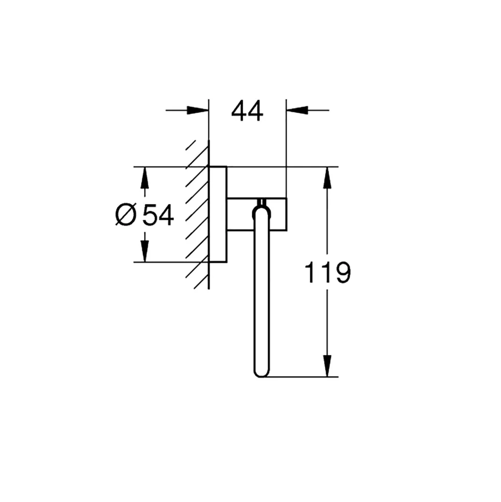 Toalettpappershållare Grohe Essentials Utan Lock