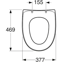 Toalettsits Gustavsberg Nautic Slim Seat