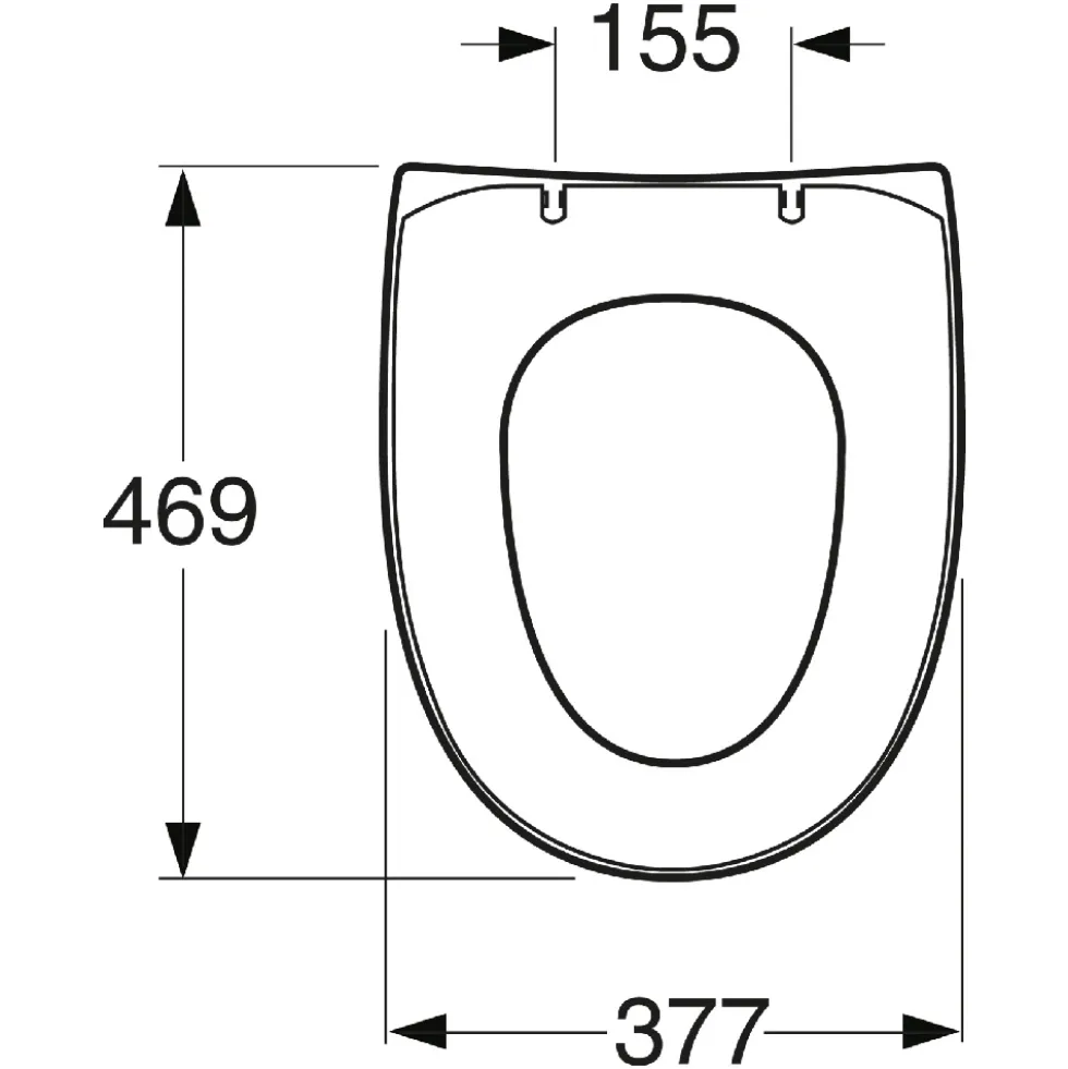 Toalettsits Gustavsberg Nautic Slim Seat