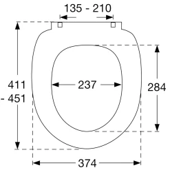Toalettsits Pressalit Scandinavia PLUS 758