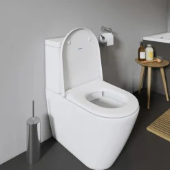 Toalettstol Duravit D-Neo 200209 Rimless med Mjukstängande Hårdsits