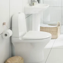 Toalettstol Gustavsberg Estetic 8300 Hygienic FlushVit, Mjukstängande Hårdsits Vit