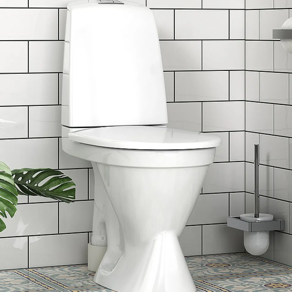 Toalettstol Gustavsberg Nautic 1591 Hygienic Flush Stor Fot