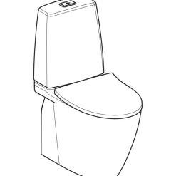Toalettstol Ifö Vinta Art Rimfree Turboflush med WC-Lim