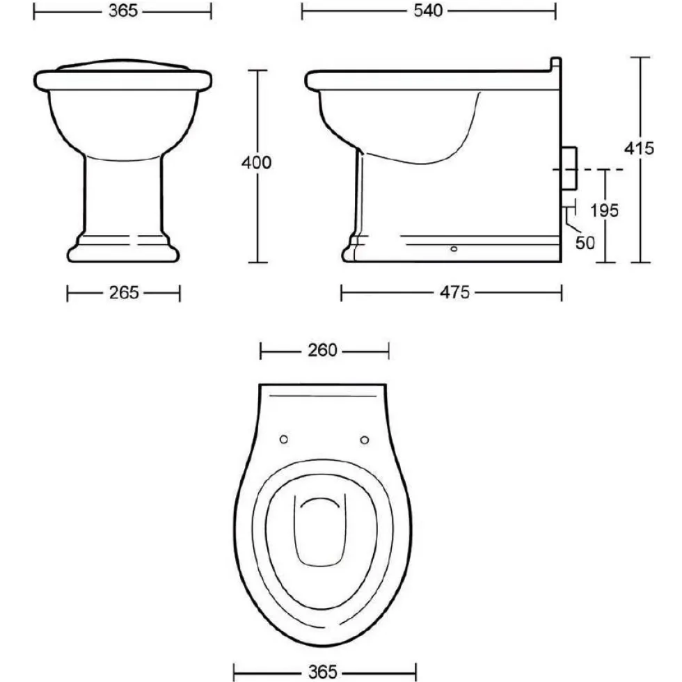 Toalettstol Imperial Bergier LL