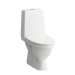 Toalettstol Laufen Kompas 825151 Rimless med Dolt S-lås för Limning inkl Mjuksits