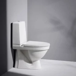 Toalettstol Laufen Kompas 825153 Rimless för Limning inkl Mjuksits