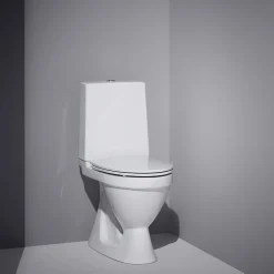 Toalettstol Laufen Rigo 825361 med dolt S-lås inkl Mjuksits
