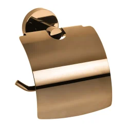 Toapappershållare med Lock Duschbyggarna Dark Rose