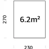 Träbalksgrund Palmako 2,3x2,7 m (inkl. LogFoot)