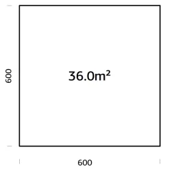 Träbalksgrund Palmako 6x6 m (inkl. LogFoot)