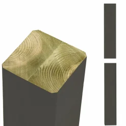 Träbjälke PLUS Cubic Jämnt Avskuret Ändar Umbragrå