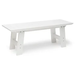 Trädgårdsbänk Hillerstorp Cecilia Vit Furu, Bänk Utomhus - 3 Sittplatser