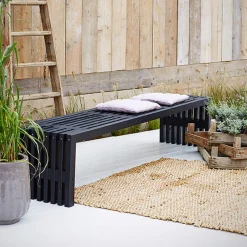 Trädgårdsbänk PLUS Rustik Design 2180 mm