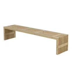 Trädgårdsbänk PLUS Rustik Design 2180 mm