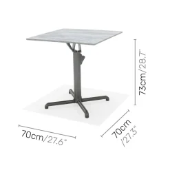 Trädgårdsbord LifestyleGarden Solana bistrobord 70x70
