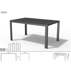 Trädgårdsbord Outfit Noah 150x90 cm