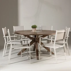 Trädgårdsgrupp Venture Home Rosario med 6 Copacabana Stolar