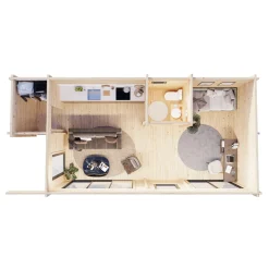 Trädgårdshus Palmako Cecilia 34,6 m2