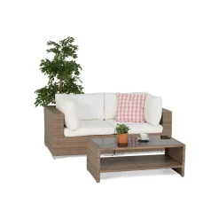 Trädgårdsmöbel Comfort Garden Loungegrupp Treviso 4 Brun