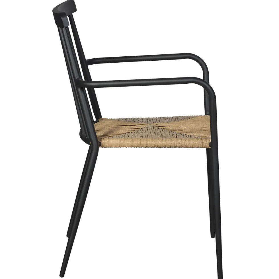 Trädgårdsstol ENVY DESIGN Natur/Svart Utomhus