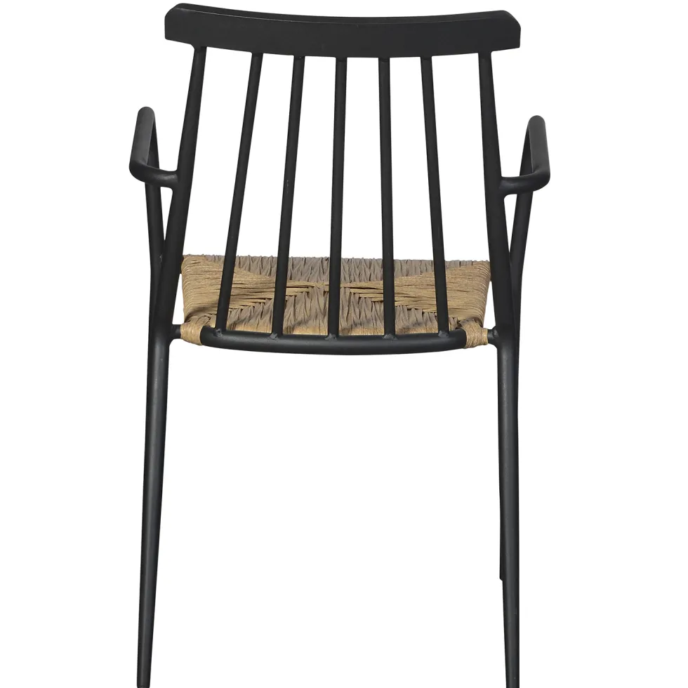 Trädgårdsstol ENVY DESIGN Natur/Svart Utomhus