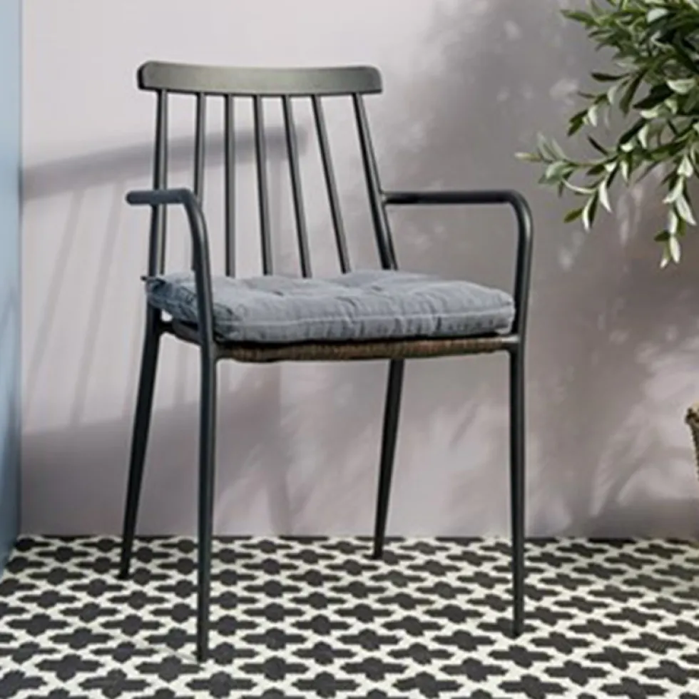 Trädgårdsstol ENVY DESIGN Natur/Svart Utomhus
