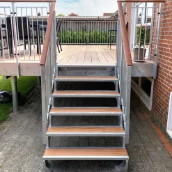 Trädgårdstrappa Dolle Gardentop för Trästeg med Räcke