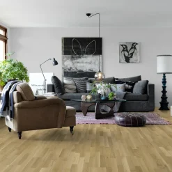 Trägolv Pergo Senja Natural Oak, Mattlackat 3-Stavs Parkettgolv