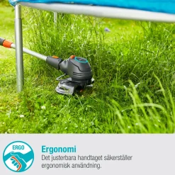 Trimmer Gardena ComfortCut 23/18V P4A Komplett (2,5Ah batteri + standardladdare)