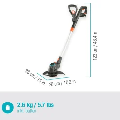 Trimmer Gardena ComfortCut 23/18V P4A Komplett (2,5Ah batteri + standardladdare)