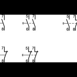 Tryckknapp Hager i Modulutförande med 1 Öppnande + 1 Slutande Kontakt