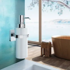 Tvåldispenser Smedbo Ice OK369P Krom/Vitt Porslin