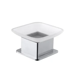 Tvålkopp Bemeta Fristående Krom/Glas