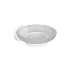 Tvålkopp Bemeta White Glas/Vit