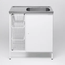 Tvättbänk Contura Steel CAB 8 Vit