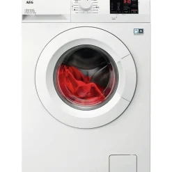 Tvättmaskin med torktumlare AEG LWD662P86P Vit Skonsam Klädvård