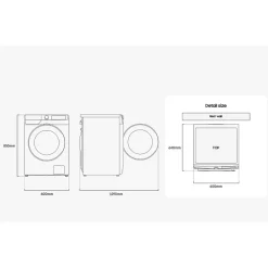 Tvättmaskin och Torktumlare Samsung WD11DG6B85BEU3 Vit