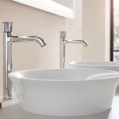 Tvättställ Duravit White Tulip för Placering på Bänkskiva Vit Högblank 430 mm