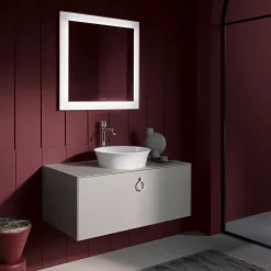 Tvättställ Duravit White Tulip för Placering på Bänkskiva Vit Högblank 430 mm