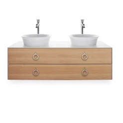 Tvättställ Duravit White Tulip för Placering på Bänkskiva Vit Högblank 430 mm